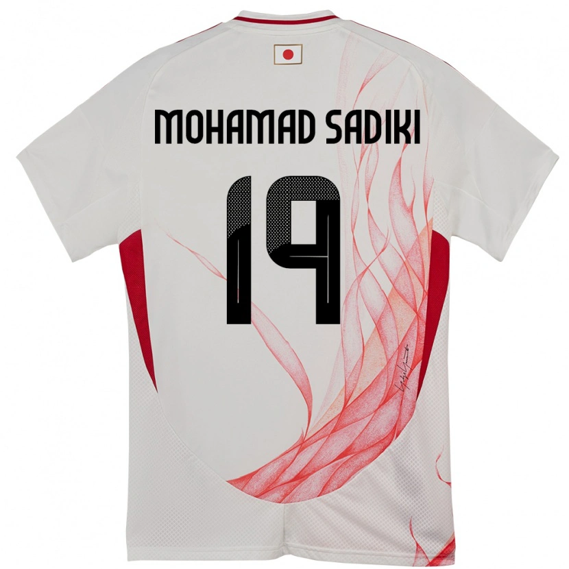 Danxen Niño Camiseta Japón Mohamad Sadiki Wade #19 Blanco 2ª Equipación 24-26 La Camisa México