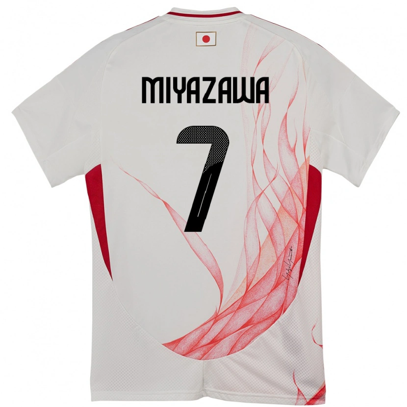 Danxen Niño Camiseta Japón Hinata Miyazawa #7 Blanco 2ª Equipación 24-26 La Camisa México