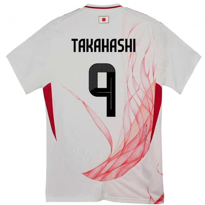Danxen Niño Camiseta Japón Hikaru Takahashi #9 Blanco 2ª Equipación 24-26 La Camisa México