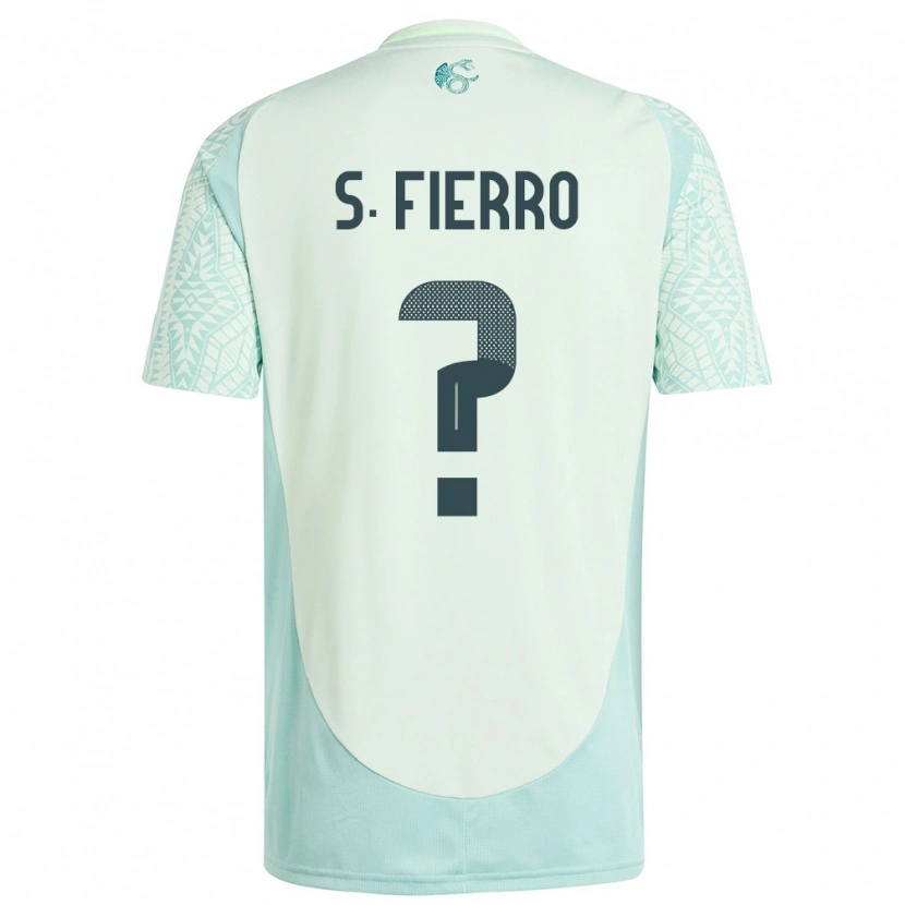Danxen Niño Camiseta México Sebastián Fierro #0 Lino Verde 2ª Equipación 24-26 La Camisa México