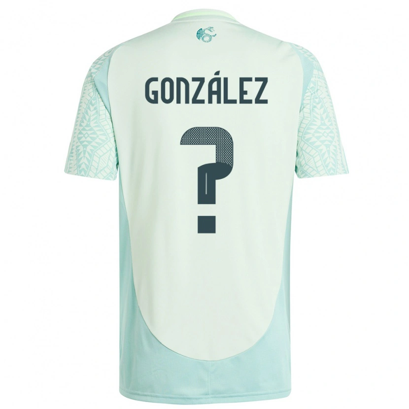 Danxen Niño Camiseta México Rogelio González #0 Lino Verde 2ª Equipación 24-26 La Camisa México