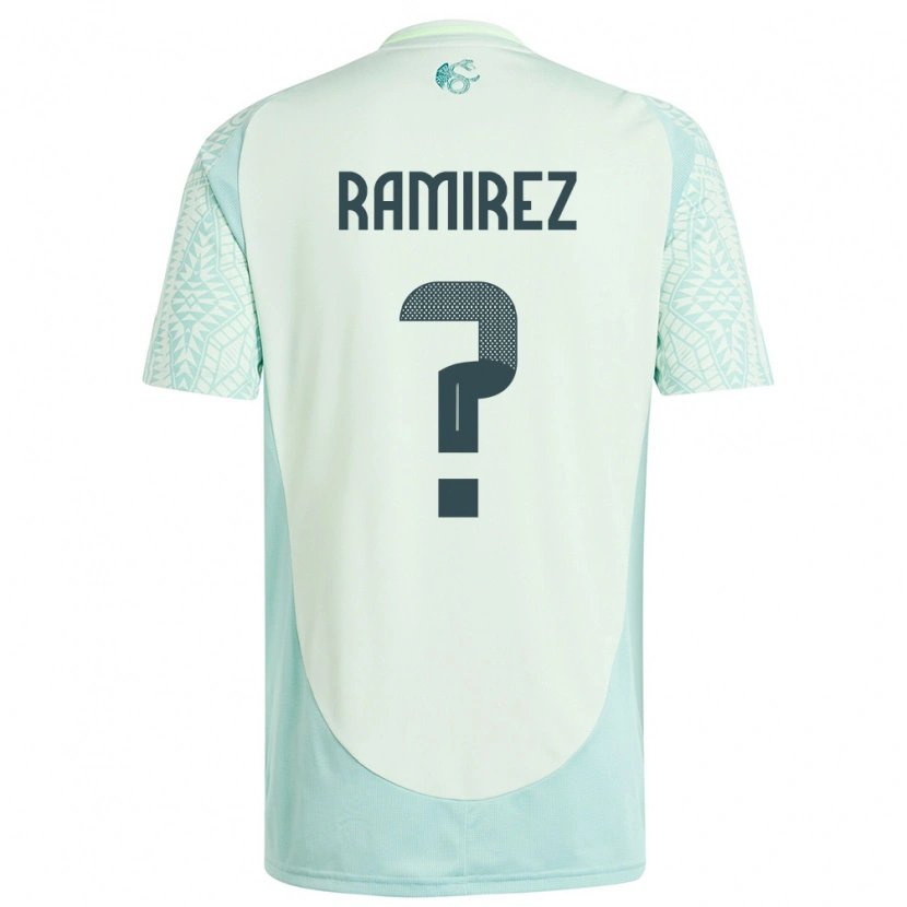 Danxen Niño Camiseta México Leonardo Ramirez #0 Lino Verde 2ª Equipación 24-26 La Camisa México