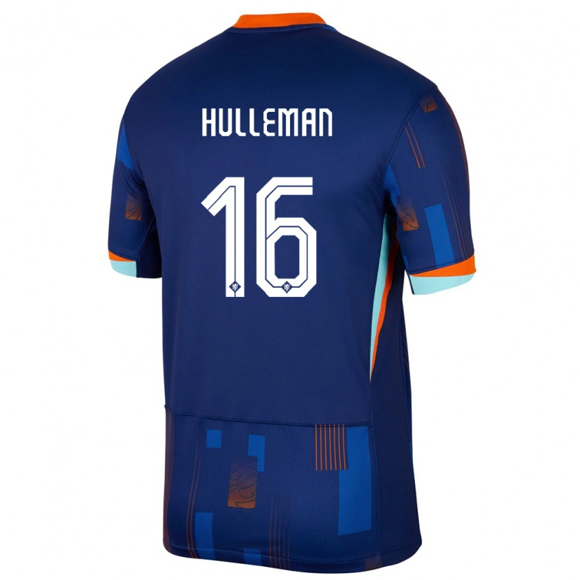 Danxen Niño Camiseta Países Bajos Daan Hulleman #16 Azul 2ª Equipación 24-26 La Camisa México