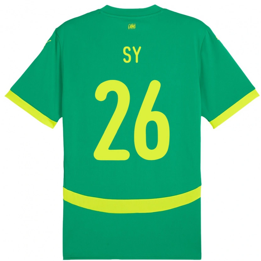 Danxen Niño Camiseta Senegal Astou Sy #26 Verde 2ª Equipación 24-26 La Camisa México