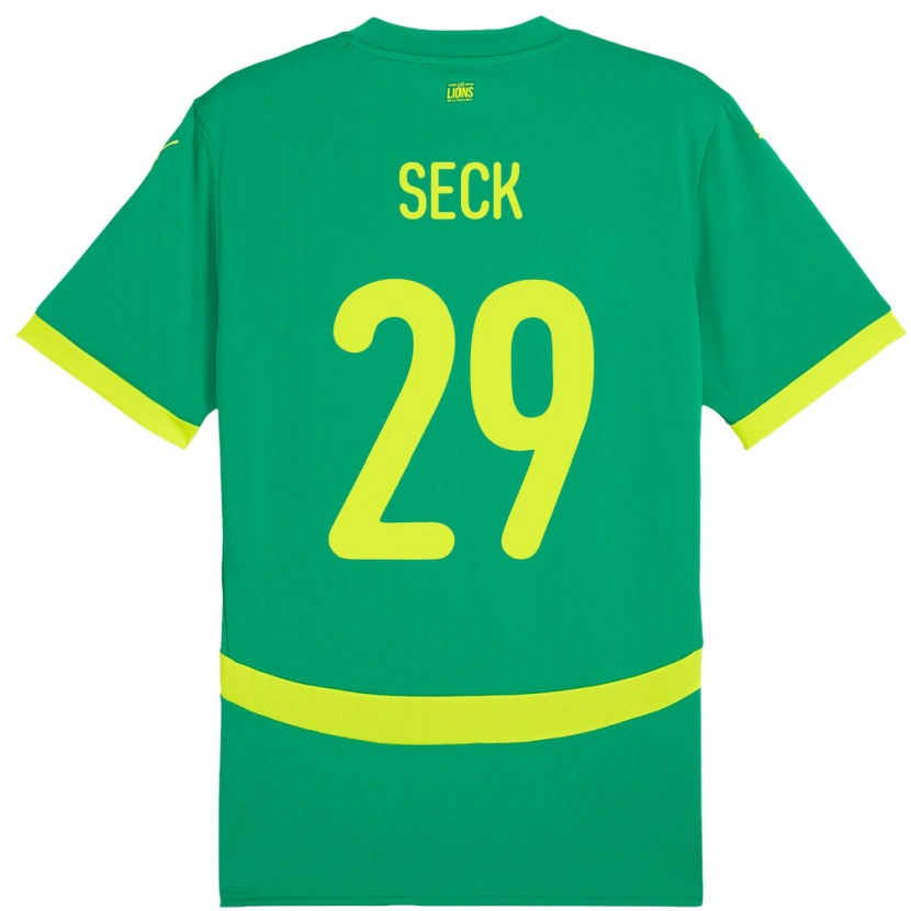Danxen Niño Camiseta Senegal Demba Seck #29 Verde 2ª Equipación 24-26 La Camisa México