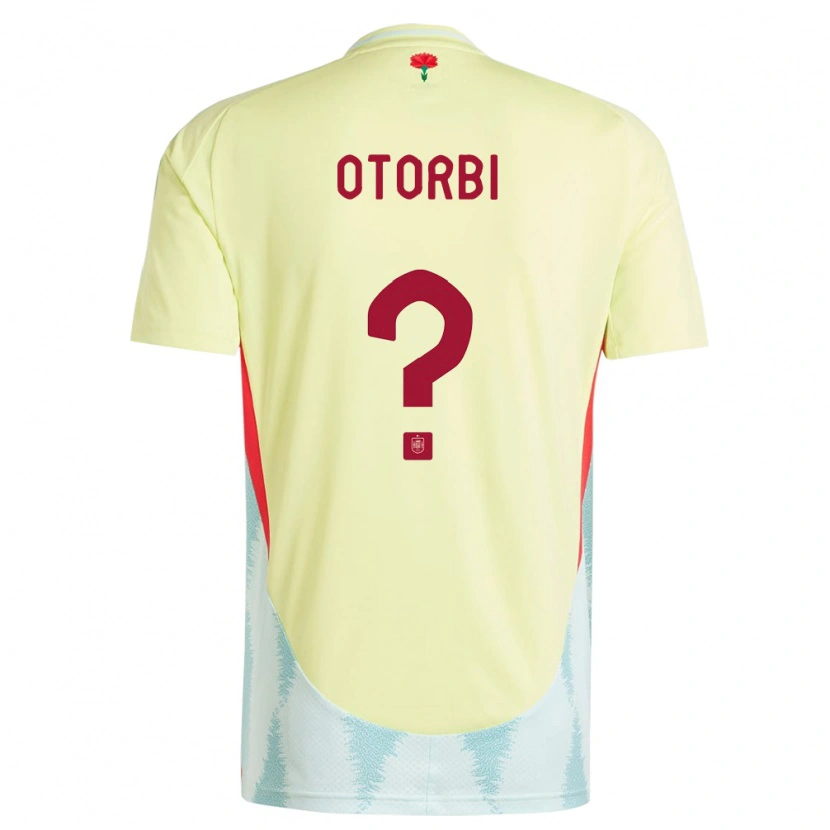 Danxen Niño Camiseta España David Otorbi #0 Amarillo 2ª Equipación 24-26 La Camisa México