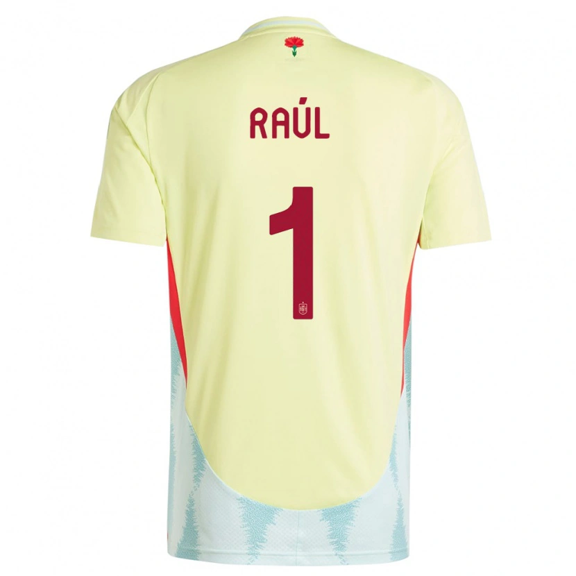 Danxen Niño Camiseta España Raúl Jiménez #1 Amarillo 2ª Equipación 24-26 La Camisa México