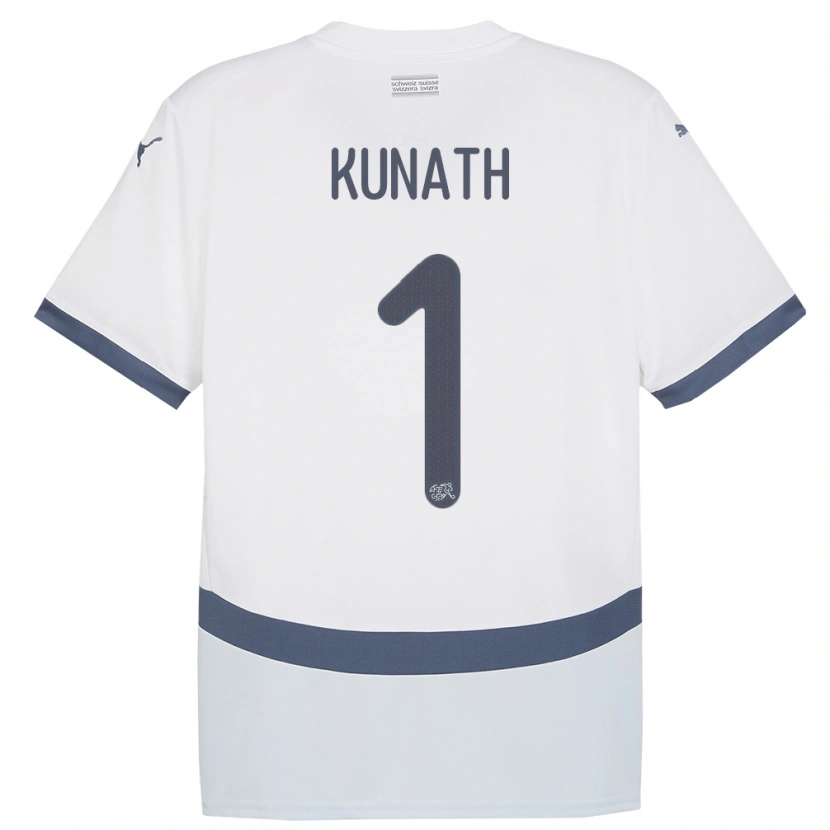 Danxen Niño Camiseta Suiza Lucas Kunath #1 Blanco 2ª Equipación 24-26 La Camisa México