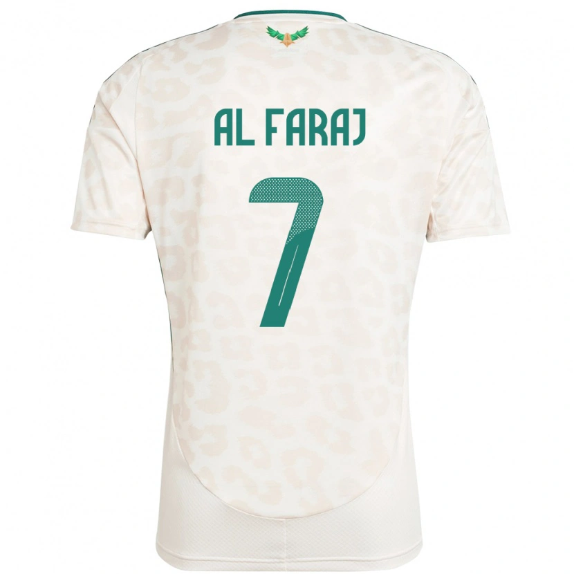 Danxen Niño Camiseta Arabia Saudita Salman Al-Faraj #7 Blanco 2ª Equipación 24-26 La Camisa México