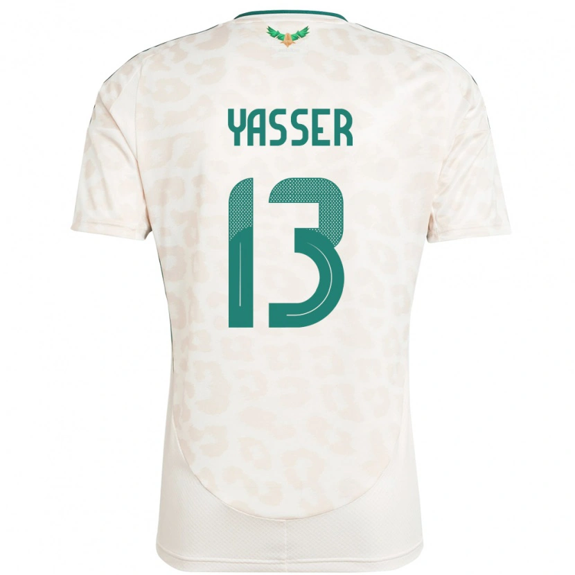 Danxen Niño Camiseta Arabia Saudita Yasser Al-Shahrani #13 Blanco 2ª Equipación 24-26 La Camisa México