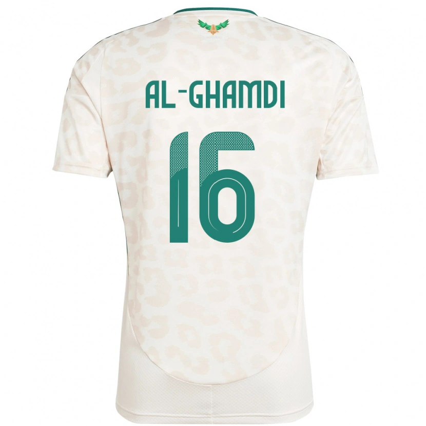 Danxen Niño Camiseta Arabia Saudita Faisal Al-Ghamdi #16 Blanco 2ª Equipación 24-26 La Camisa México