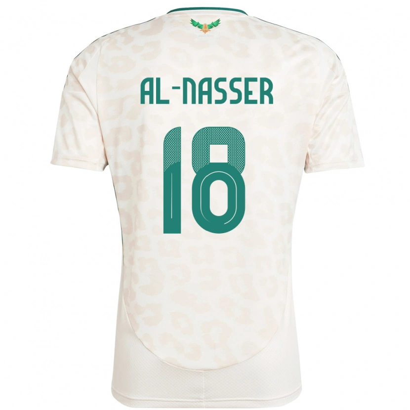 Danxen Niño Camiseta Arabia Saudita Saad Al-Nasser #18 Blanco 2ª Equipación 24-26 La Camisa México