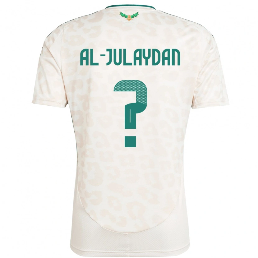 Danxen Niño Camiseta Arabia Saudita Ahmed Al-Julaydan #0 Blanco 2ª Equipación 24-26 La Camisa México