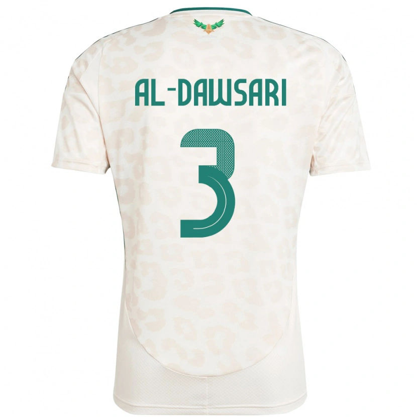 Danxen Niño Camiseta Arabia Saudita Mohammed Al-Dawsari #3 Blanco 2ª Equipación 24-26 La Camisa México
