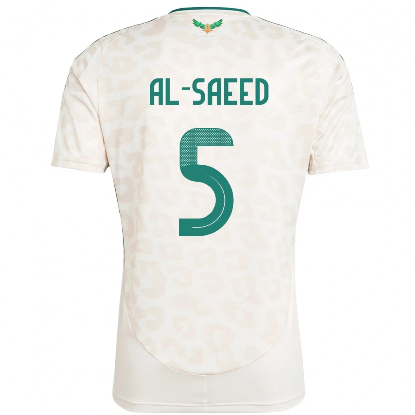 Danxen Niño Camiseta Arabia Saudita Turki Al-Saeed #5 Blanco 2ª Equipación 24-26 La Camisa México
