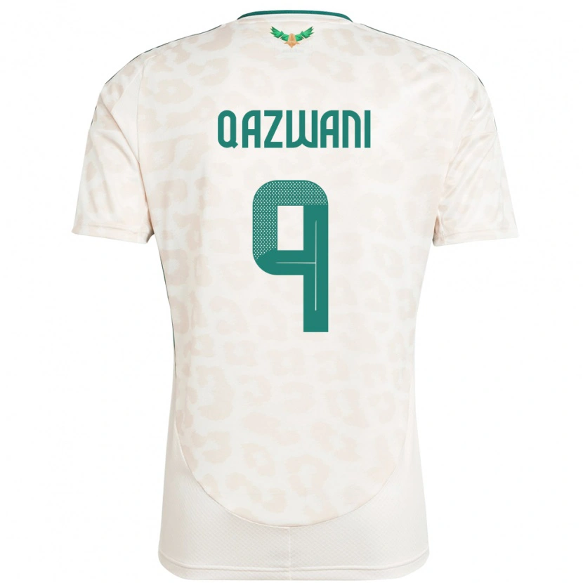 Danxen Niño Camiseta Arabia Saudita Ali Qazwani #9 Blanco 2ª Equipación 24-26 La Camisa México