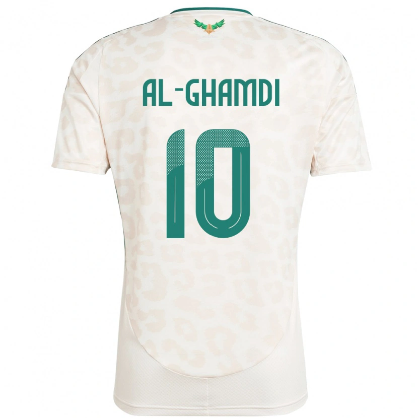 Danxen Niño Camiseta Arabia Saudita Ziyad Al-Ghamdi #10 Blanco 2ª Equipación 24-26 La Camisa México