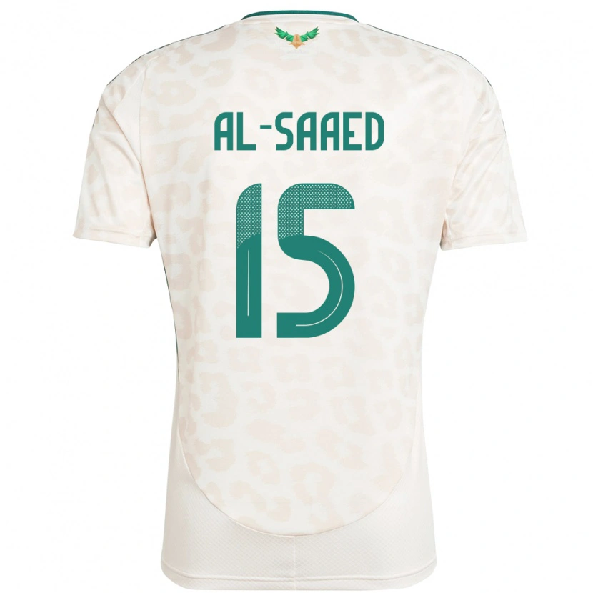 Danxen Niño Camiseta Arabia Saudita Turki Abdullah Al-Saaed #15 Blanco 2ª Equipación 24-26 La Camisa México