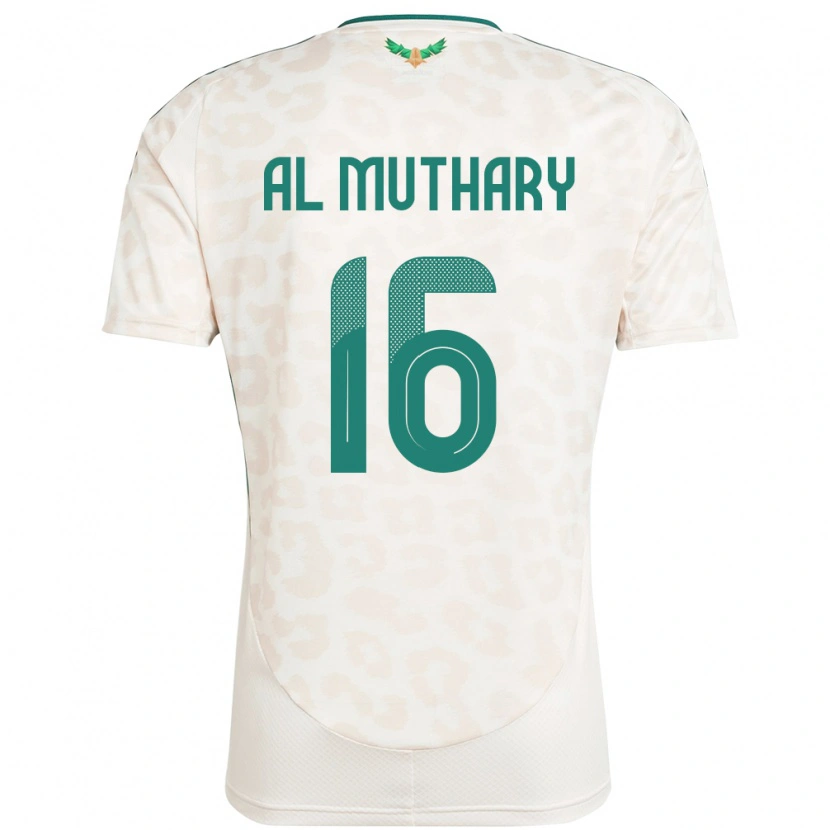 Danxen Niño Camiseta Arabia Saudita Saad Al-Mutairi #16 Blanco 2ª Equipación 24-26 La Camisa México