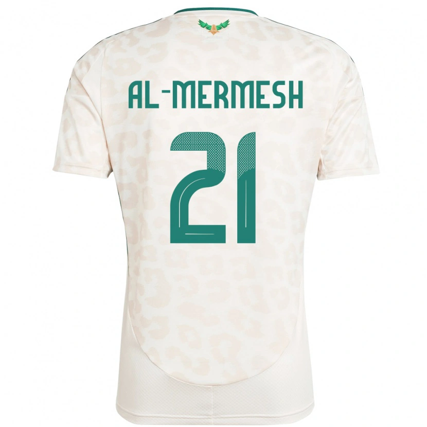 Danxen Niño Camiseta Arabia Saudita Osama Al-Mermesh #21 Blanco 2ª Equipación 24-26 La Camisa México