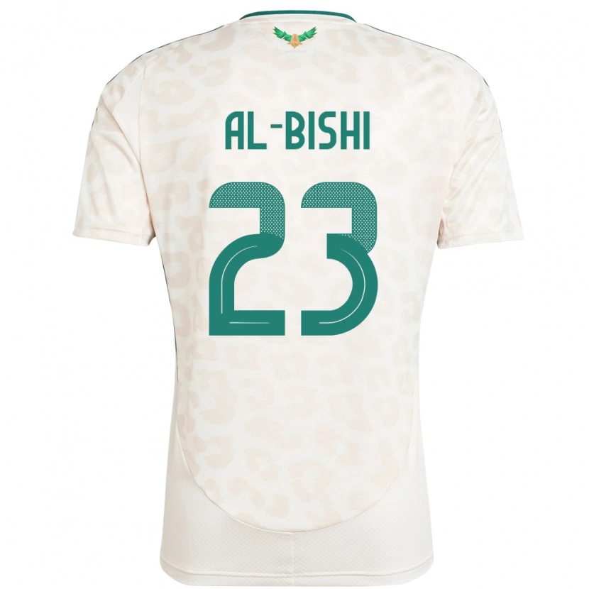 Danxen Niño Camiseta Arabia Saudita Abdullah Al-Bishi #23 Blanco 2ª Equipación 24-26 La Camisa México