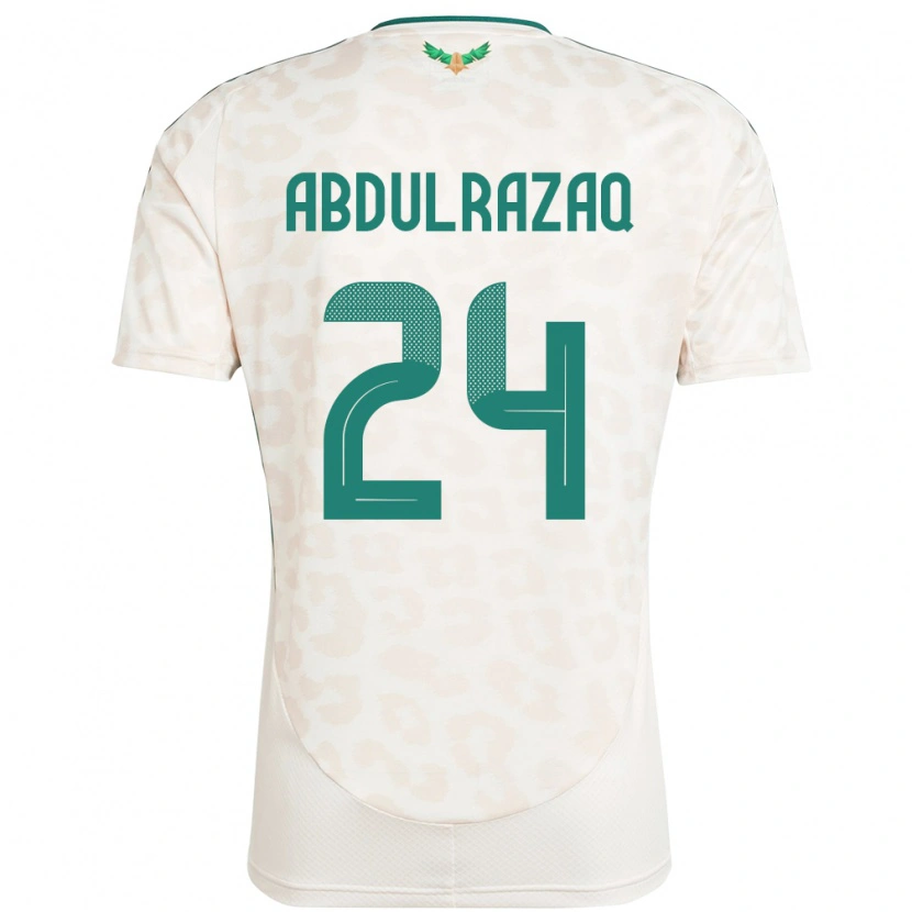 Danxen Niño Camiseta Arabia Saudita Aseel Abdulrazaq #24 Blanco 2ª Equipación 24-26 La Camisa México