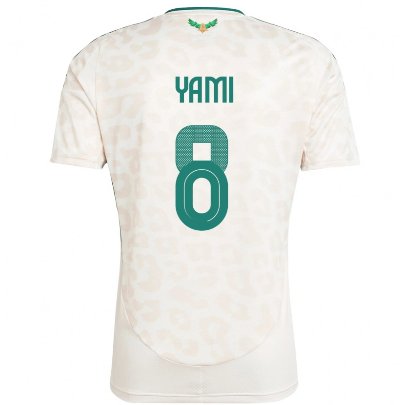 Danxen Niño Camiseta Arabia Saudita Riyadh Yami #8 Blanco 2ª Equipación 24-26 La Camisa México