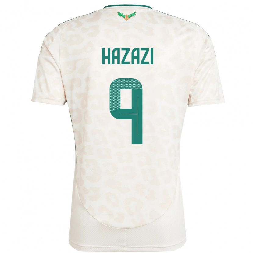 Danxen Niño Camiseta Arabia Saudita Sulaiman Hazazi #9 Blanco 2ª Equipación 24-26 La Camisa México
