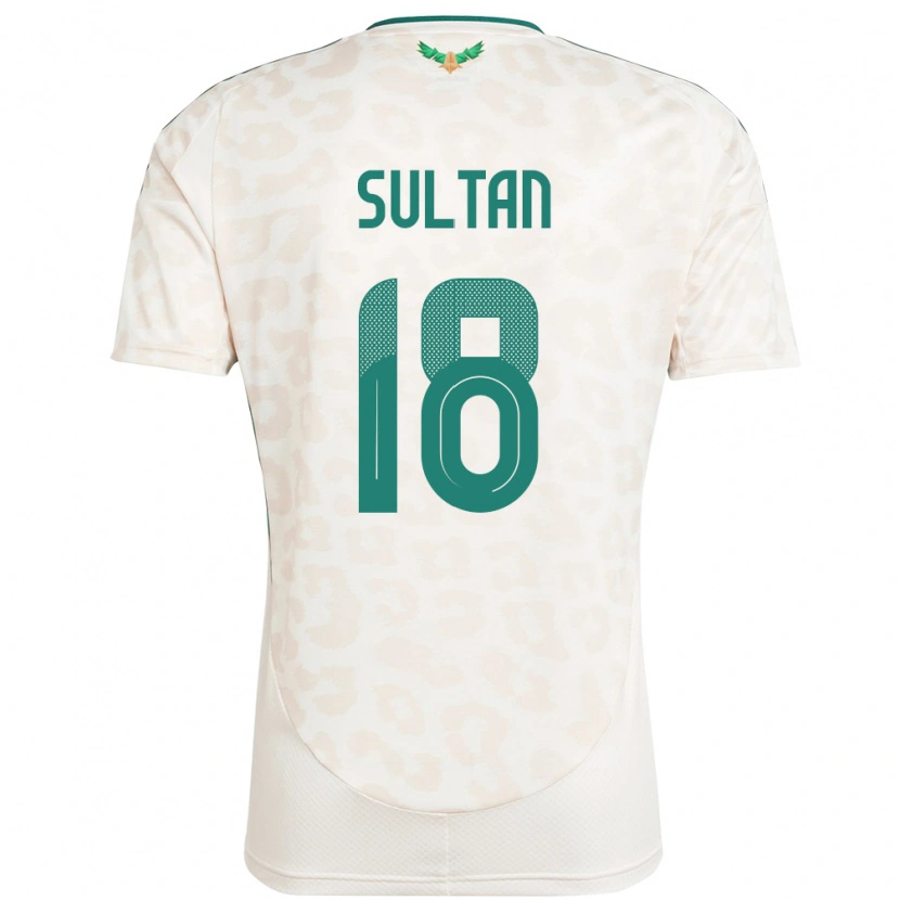 Danxen Niño Camiseta Arabia Saudita Qasim Sultan #18 Blanco 2ª Equipación 24-26 La Camisa México