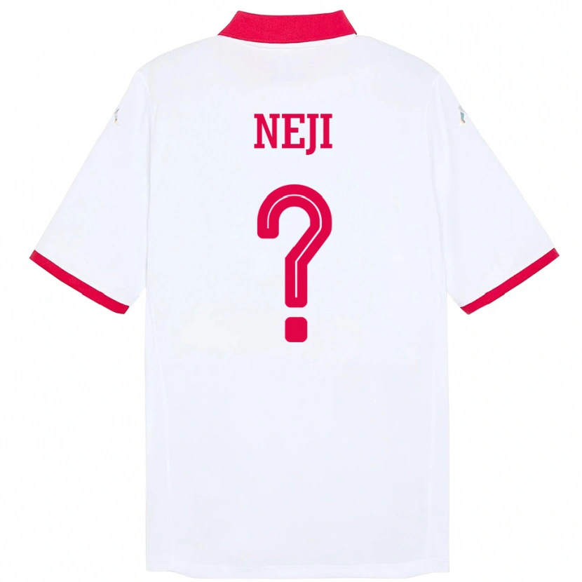 Danxen Niño Camiseta Túnez Fares Neji #0 Blanco 2ª Equipación 24-26 La Camisa México