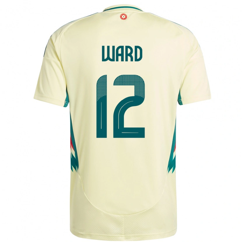 Danxen Niño Camiseta Gales Danny Ward #12 Beige Amarillo 2ª Equipación 24-26 La Camisa México