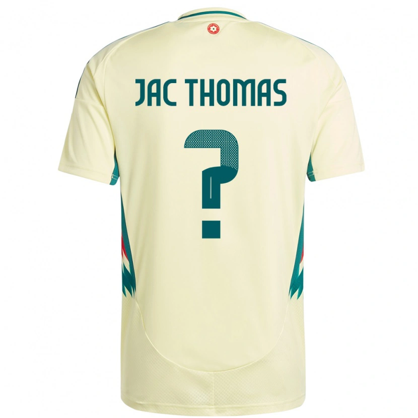 Danxen Niño Camiseta Gales Jac Thomas #0 Beige Amarillo 2ª Equipación 24-26 La Camisa México