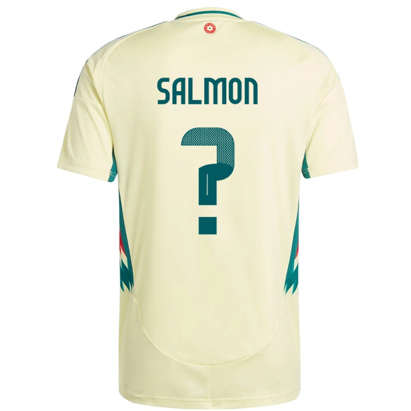 Danxen Niño Camiseta Gales Josh Salmon #0 Beige Amarillo 2ª Equipación 24-26 La Camisa México