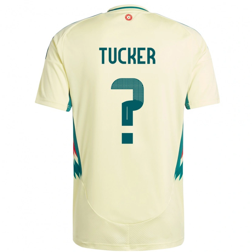 Danxen Niño Camiseta Gales Ali Tucker #0 Beige Amarillo 2ª Equipación 24-26 La Camisa México