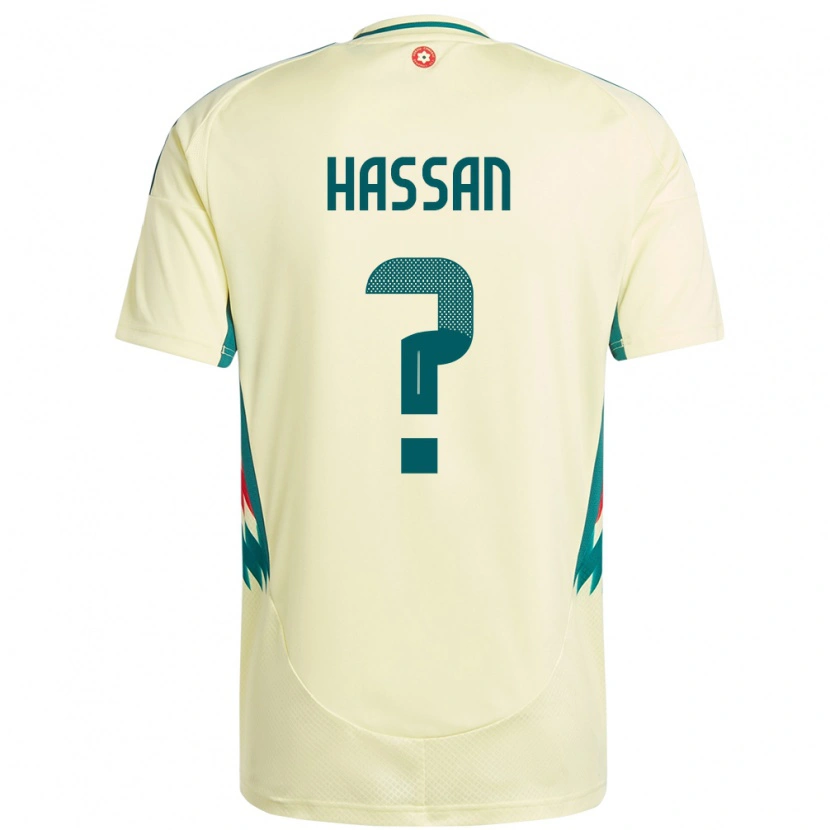 Danxen Niño Camiseta Gales Rio Hassan #0 Beige Amarillo 2ª Equipación 24-26 La Camisa México