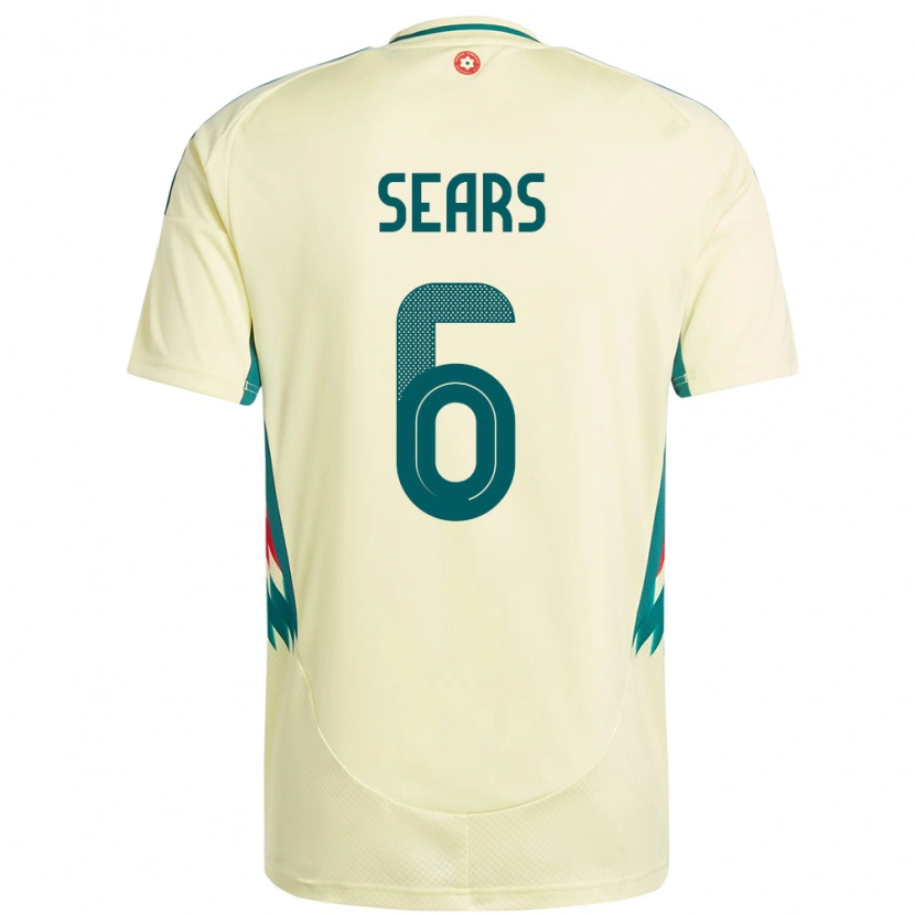 Danxen Niño Camiseta Gales Ryan Sears #6 Beige Amarillo 2ª Equipación 24-26 La Camisa México