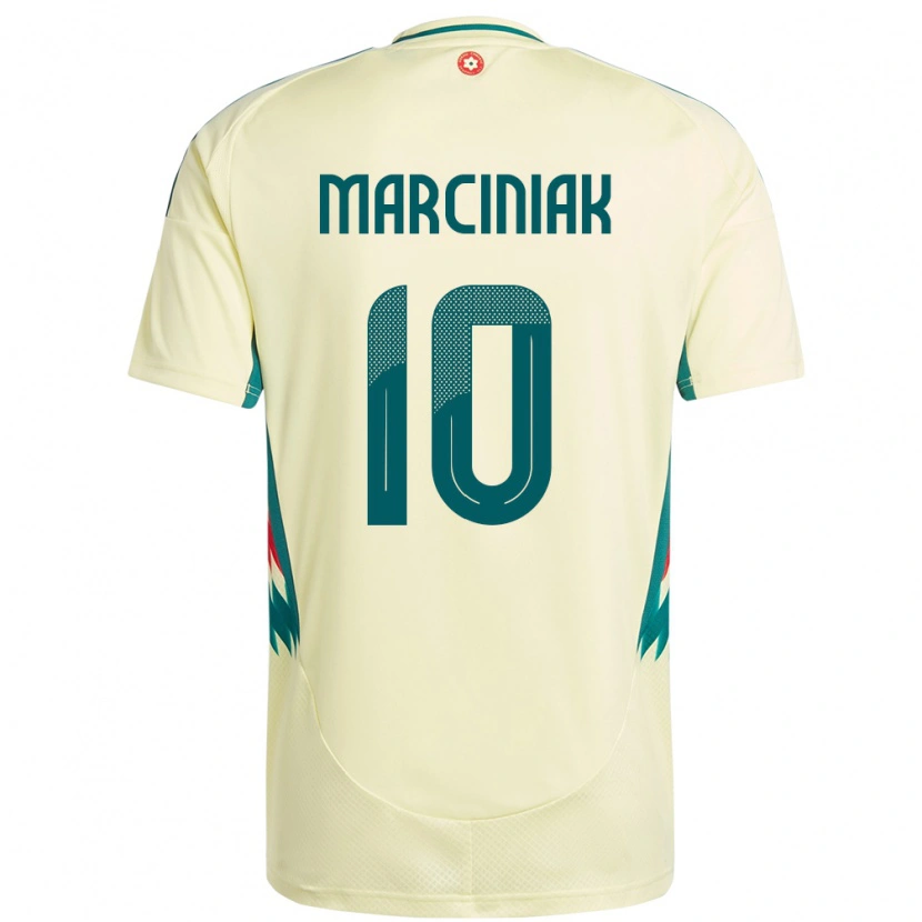 Danxen Niño Camiseta Gales Alex Marciniak #10 Beige Amarillo 2ª Equipación 24-26 La Camisa México