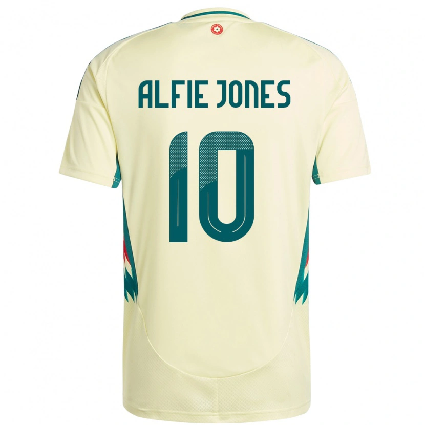 Danxen Niño Camiseta Gales Alfie Jones #10 Beige Amarillo 2ª Equipación 24-26 La Camisa México