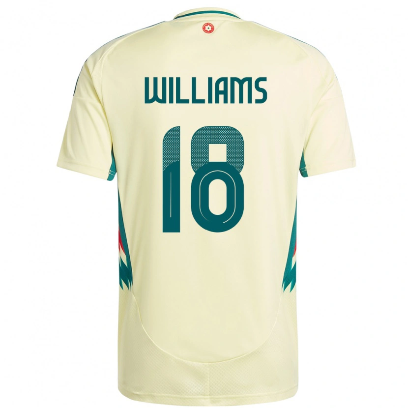 Danxen Niño Camiseta Gales Josh Williams #18 Beige Amarillo 2ª Equipación 24-26 La Camisa México