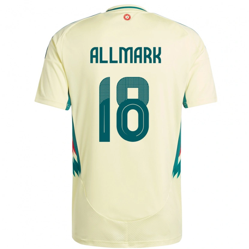 Danxen Niño Camiseta Gales Hayden Allmark #18 Beige Amarillo 2ª Equipación 24-26 La Camisa México
