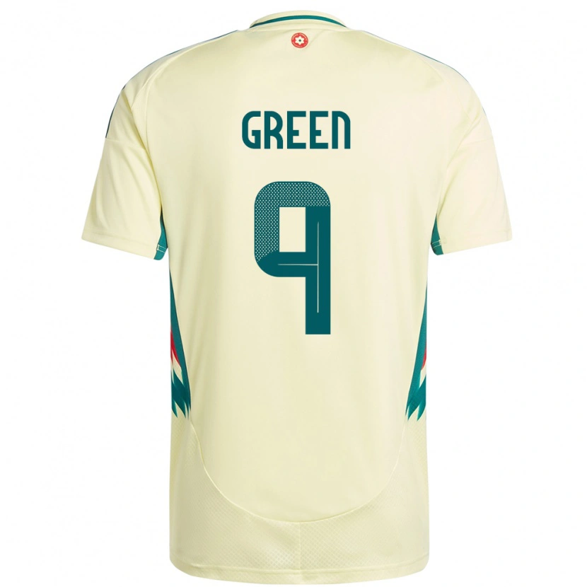 Danxen Niño Camiseta Gales Kayleigh Green #9 Beige Amarillo 2ª Equipación 24-26 La Camisa México