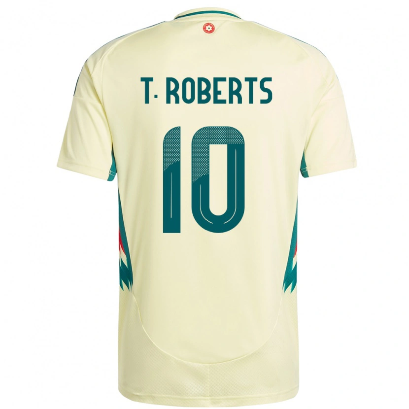 Danxen Niño Camiseta Gales Tyler Roberts #10 Beige Amarillo 2ª Equipación 24-26 La Camisa México