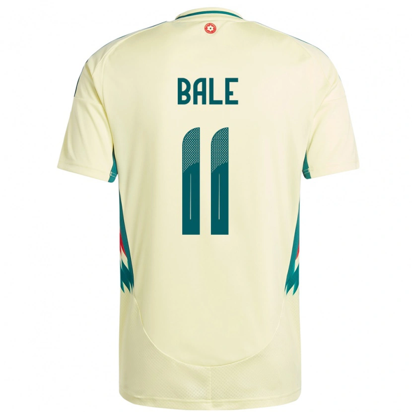 Danxen Niño Camiseta Gales Gareth Bale #11 Beige Amarillo 2ª Equipación 24-26 La Camisa México