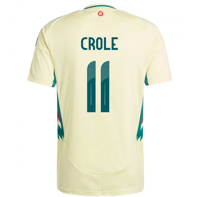 Danxen Niño Camiseta Gales James Crole #11 Beige Amarillo 2ª Equipación 24-26 La Camisa México