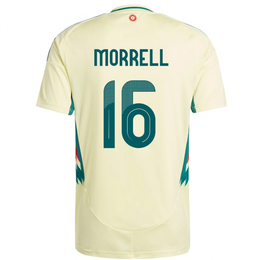 Danxen Niño Camiseta Gales Joe Morrell #16 Beige Amarillo 2ª Equipación 24-26 La Camisa México