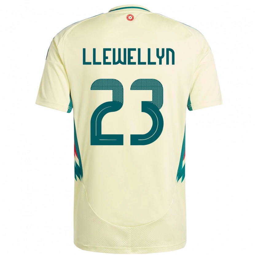 Danxen Niño Camiseta Gales Ffion Llewellyn #23 Beige Amarillo 2ª Equipación 24-26 La Camisa México
