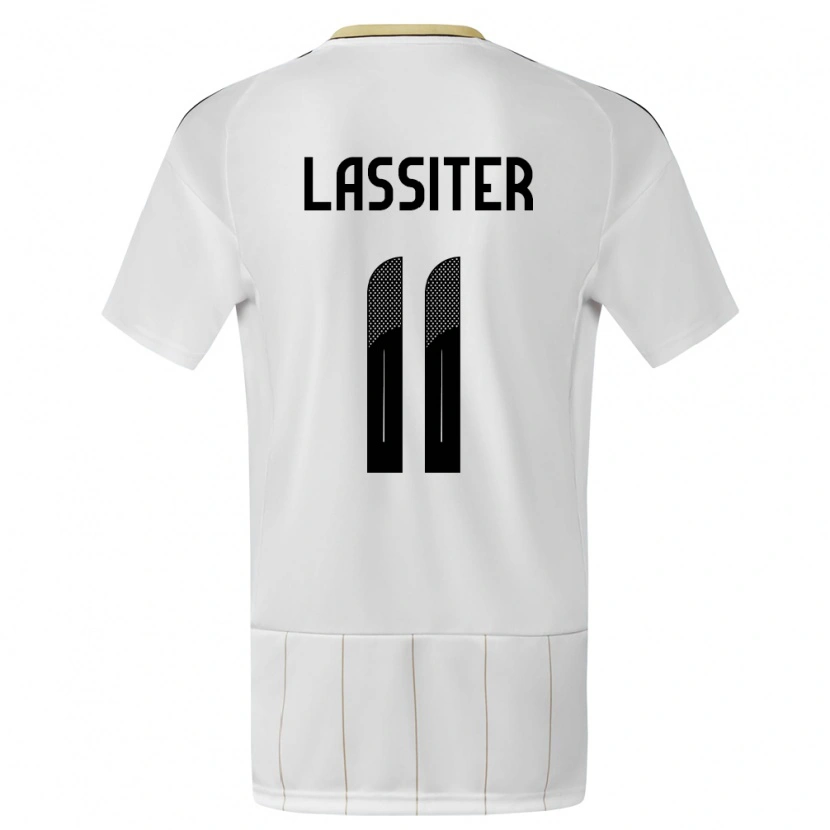 Danxen Niño Camiseta Costa Rica Ariel Lassiter #11 Blanco 2ª Equipación 24-26 La Camisa México