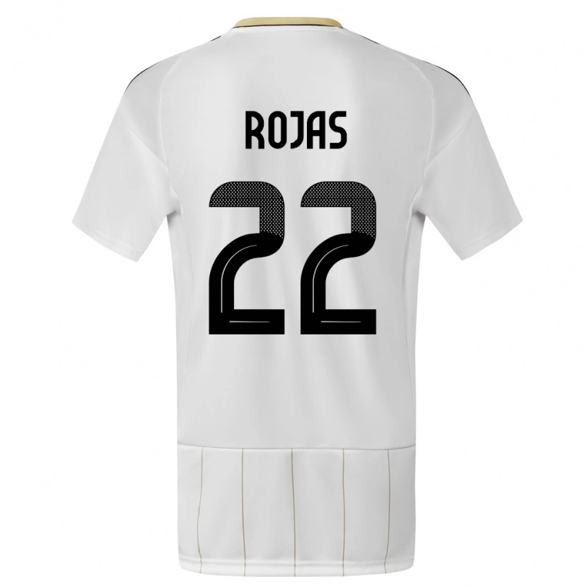 Danxen Niño Camiseta Costa Rica Andy Rojas #22 Blanco 2ª Equipación 24-26 La Camisa México