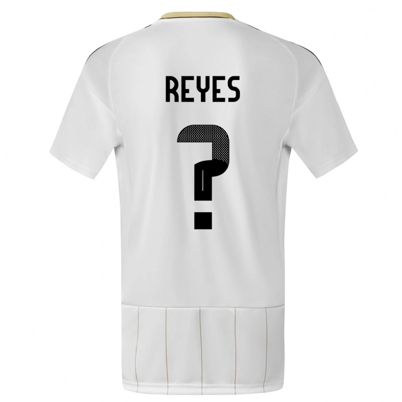 Danxen Niño Camiseta Costa Rica Nery Reyes #0 Blanco 2ª Equipación 24-26 La Camisa México