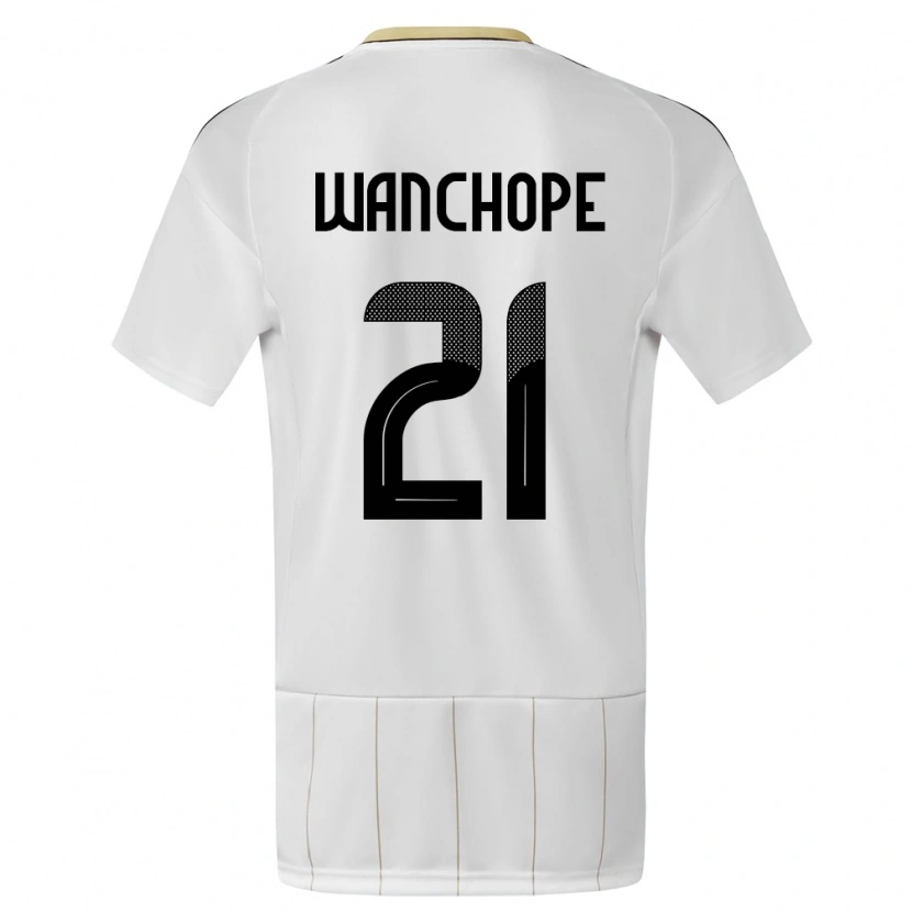 Danxen Niño Camiseta Costa Rica Matías Wanchope #21 Blanco 2ª Equipación 24-26 La Camisa México